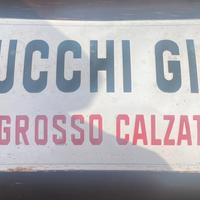 Antica targa insegna pubblicitaria inizio secolo