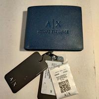 AX ARMANI EXCHANGE PORTAFOGLIO PELLE TRIFOLD NUOVO
