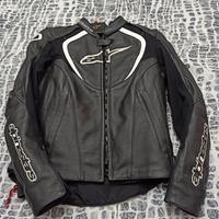 Giacca moto alpinestars donna in pelle 