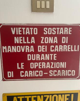 Cartello insegna industriale industrial sign