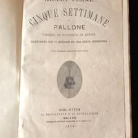 Libro antico: Cinque settimane in pallone. 