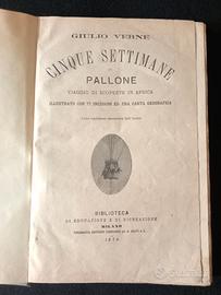 Libro antico: Cinque settimane in pallone. 
