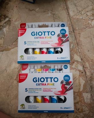n. 2 confezioni  tempere Giotto extrafine 