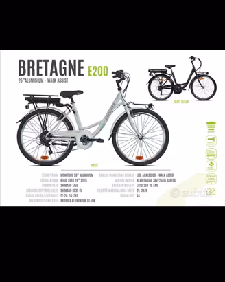 Bicicletta elettrica City bike 26– Nuova Km 0
