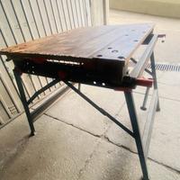 Banco da giardino da lavoro in legno acciaio