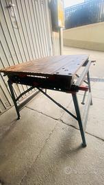 Banco da giardino da lavoro in legno acciaio