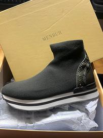 Scarpe Sneaker Casual Donna Stivaletto Suola Gomma