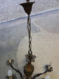 LAMPADARIO IN OTTONE