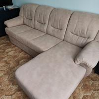 Divano angolare beige — Come nuovo — 250x160 cm