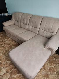 Divano angolare beige — Come nuovo — 250x160 cm