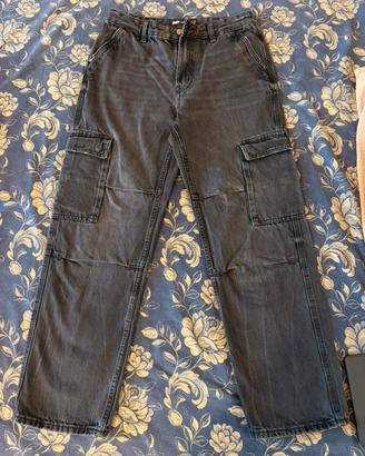 Jeans cargo STWD neri taglia 40