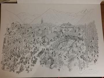 Poster artista Fabio Vettori "formichine"