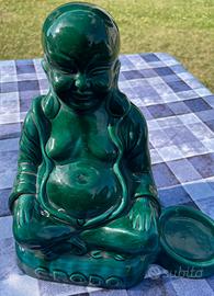 Statua vintage Buddha rendiresto in ceramica