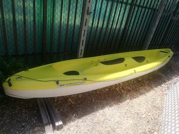 Kayak Canoa Bic Tobago 2+1 con 2 pagaie