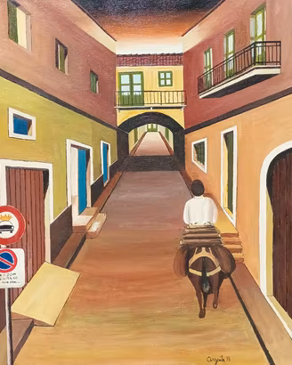 Carmelo Argante - Olio su tela - 50 x 60