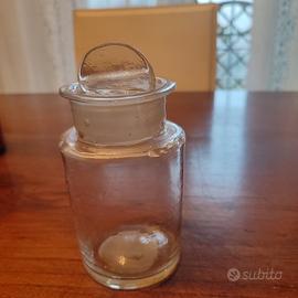 vasetto antico vetro soffiato con tappo 