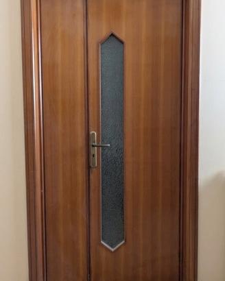 Porta interna in legno con vetro 95x203 cm