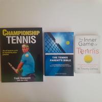 3 libri sul tennis in inglese