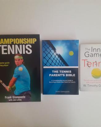 3 libri sul tennis in inglese