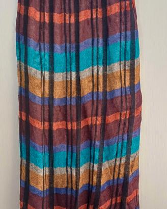 Gonna lunga stefanel  a righe multicolor taglia S