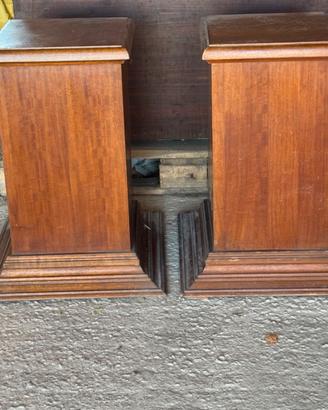 Coppia basamenti in legno vintage