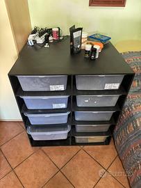 Rack con 10 posti da 40x80x20h