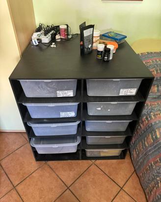 Rack con 10 posti da 40x80x20h