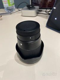 Obiettivo sigma 16mm e mount aps-c