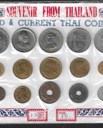 Thailandia - Old e Current Thai Coins - 15 monete