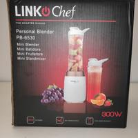 LINKCHEF MINI FRULLATORE CON BORRACCE -Nuovo -
