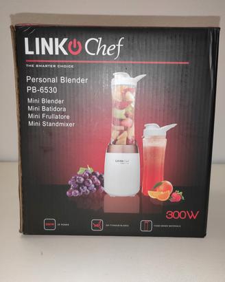 LINKCHEF MINI FRULLATORE CON BORRACCE -Nuovo -