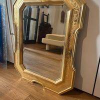 Specchio dorato foglia oro