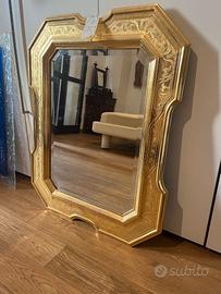 Specchio dorato foglia oro
