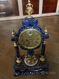 Orologio vintage Ceramiche ALFA blu e oro