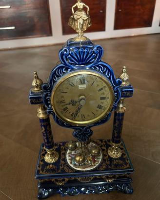 Orologio vintage Ceramiche ALFA blu e oro