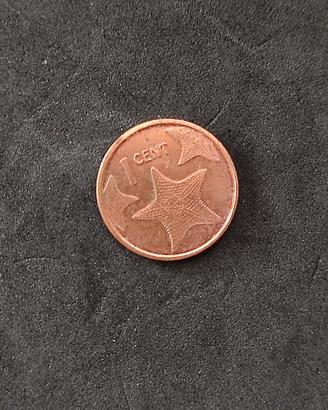 Moneta da 1 cent  Bahamas 2015 circolata. Monete