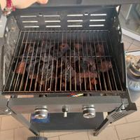 Barbecue a gas con pietra lavica