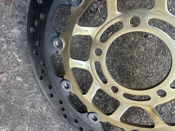 Dischi freno anteriore sunstar color oro 320mm