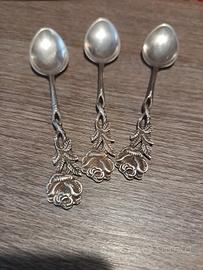 3 cucchiaini d argento 800