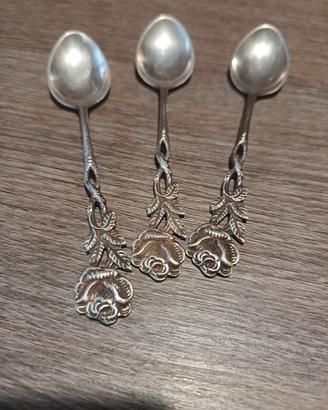 3 cucchiaini d argento 800