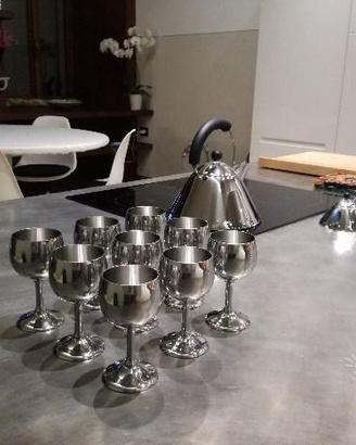 IMCO 9 Calici in acciaio 18/10 NUOVI