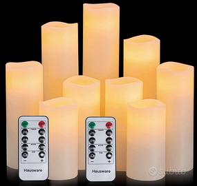 Set di 9 Candele senza fiamma Hausware