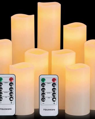 Set di 9 Candele senza fiamma Hausware