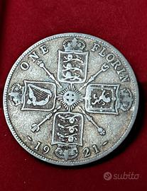 Regno Unito, 1 florin 1921 in argento