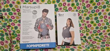Coppia di due marsupi per l'infanzia 