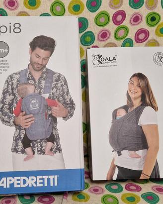 Coppia di due marsupi per l'infanzia 