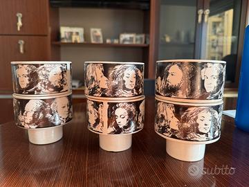 Set completo di 6 tazze anni 70 Pietro Annigoni