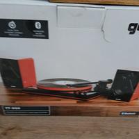 giradischi gemini tt900 nero e rosso