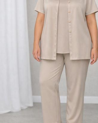 top e maglia cipria avorio 