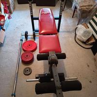 Panca Kettler e pesi